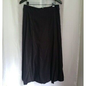 Christopher & Banks Women’s Size 8 A Line Skirt Black Velour Whimsy Goth *FLAW